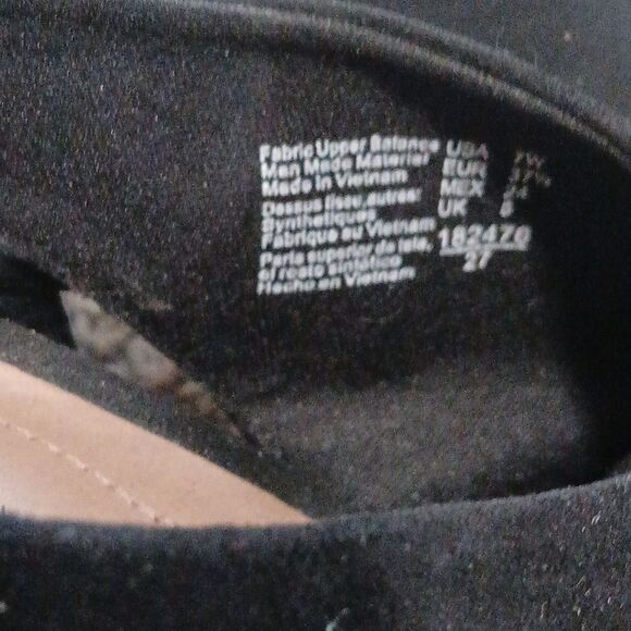 Dexflex Comfort black open toe block heel faux suede heels slingback Sz 7W NWOT - Picture 6 of 7